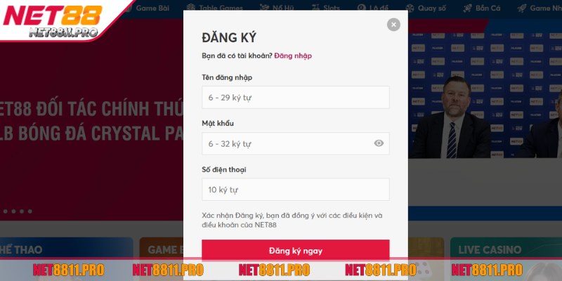 Đảm bảo điền đúng thông tin cá nhân để dễ dàng khôi phục tài khoản khi cần