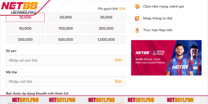 Mỗi kênh giao dịch sẽ có yêu cầu thông tin khác nhau