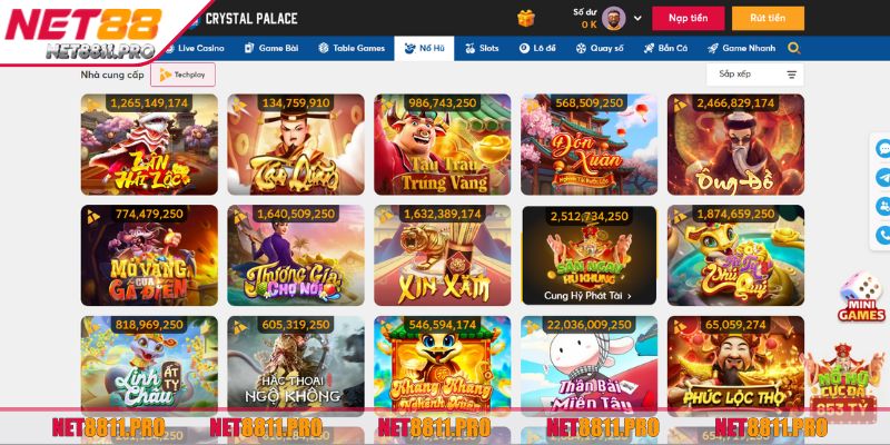 Game nổ hũ Net88 được nhiều người yêu thích hiện nay